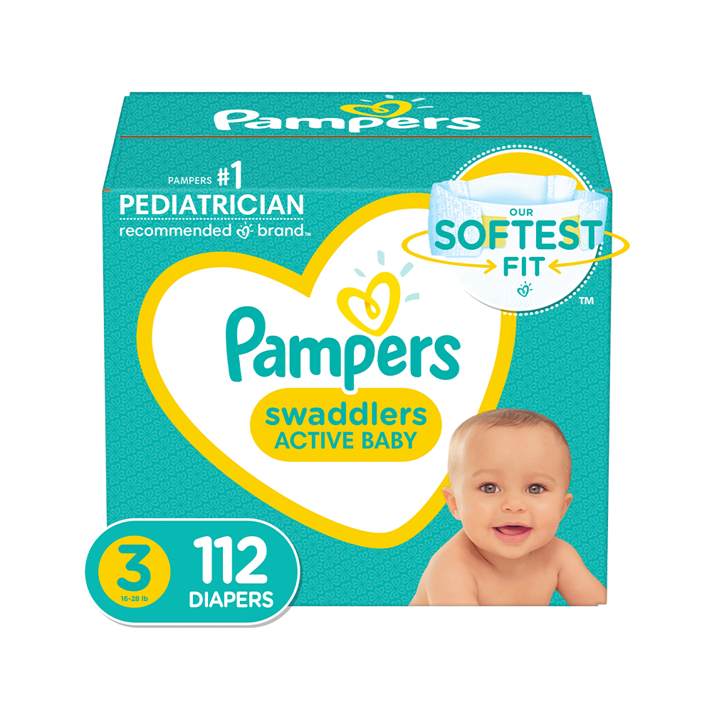 Pañal Pampers Swaddlers T3 Giant - 112 Unidades